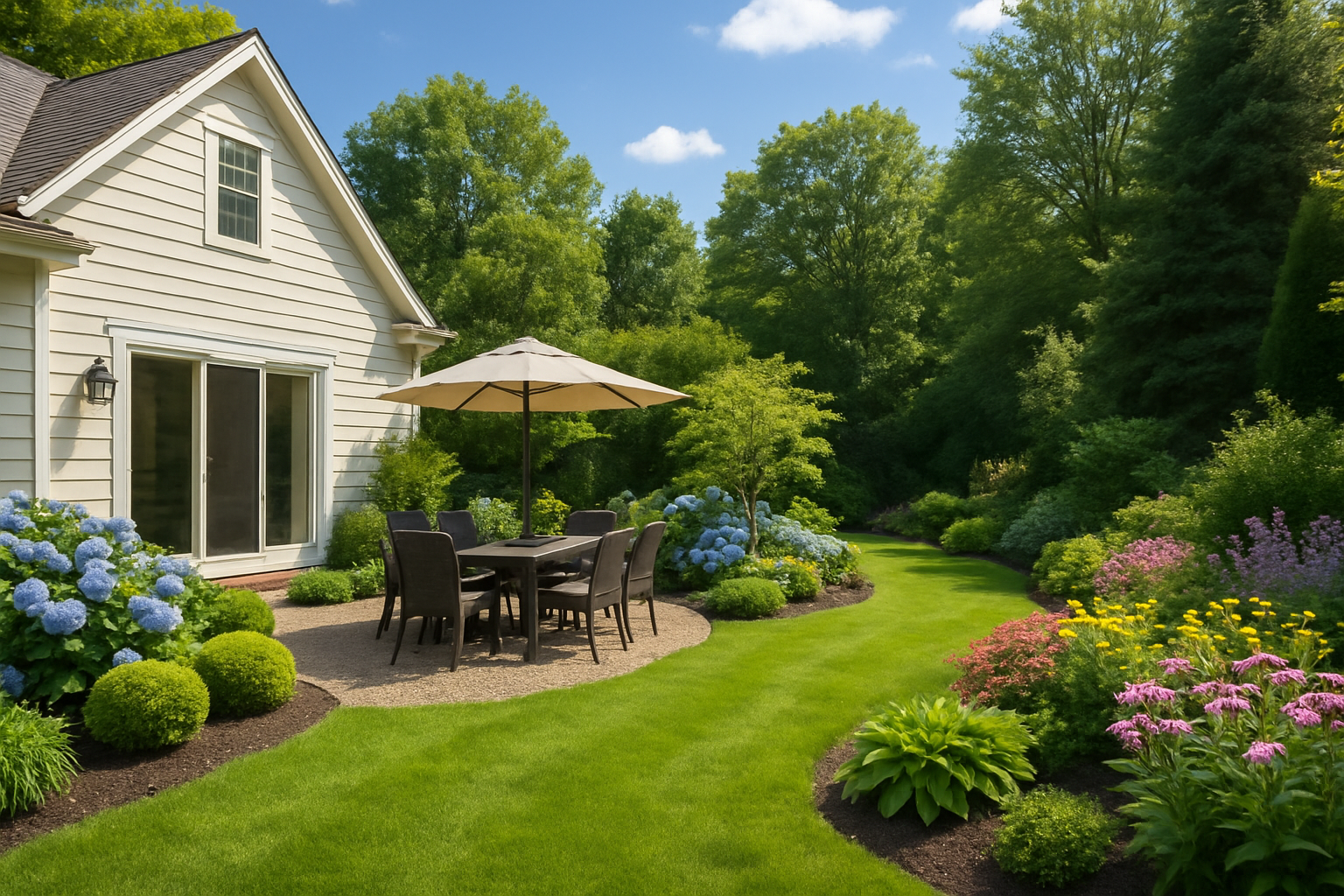 landscape of beautiful backyard of a home-1